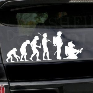 Firefighter Evolution Window Decal