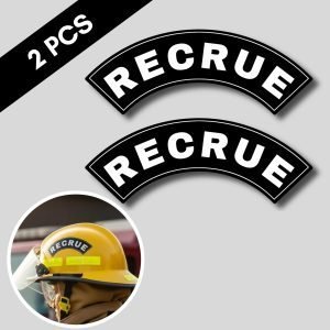 Curved Helmet Identification Decal Recrue/Rookie