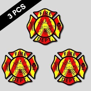 Croix Malte Pompier; Fire Dept Chevron